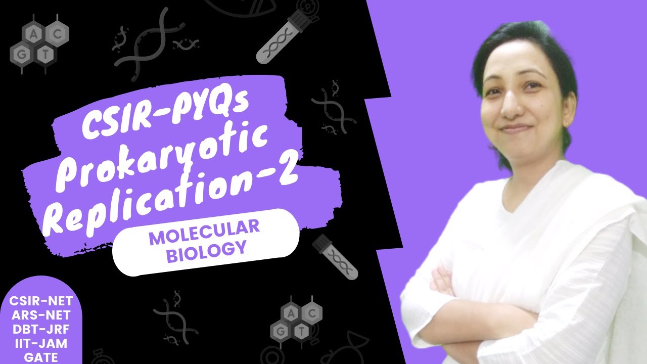 Prokaryotic Replication CSIR-NET PYQs | DNA Replication | Molecular Biology