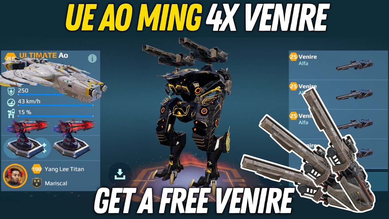 Ultimate Ao Ming 4x Venire - ¡LA EQUIPACION MAS ROTA DEL JUEGO! 😱 | War Robots 