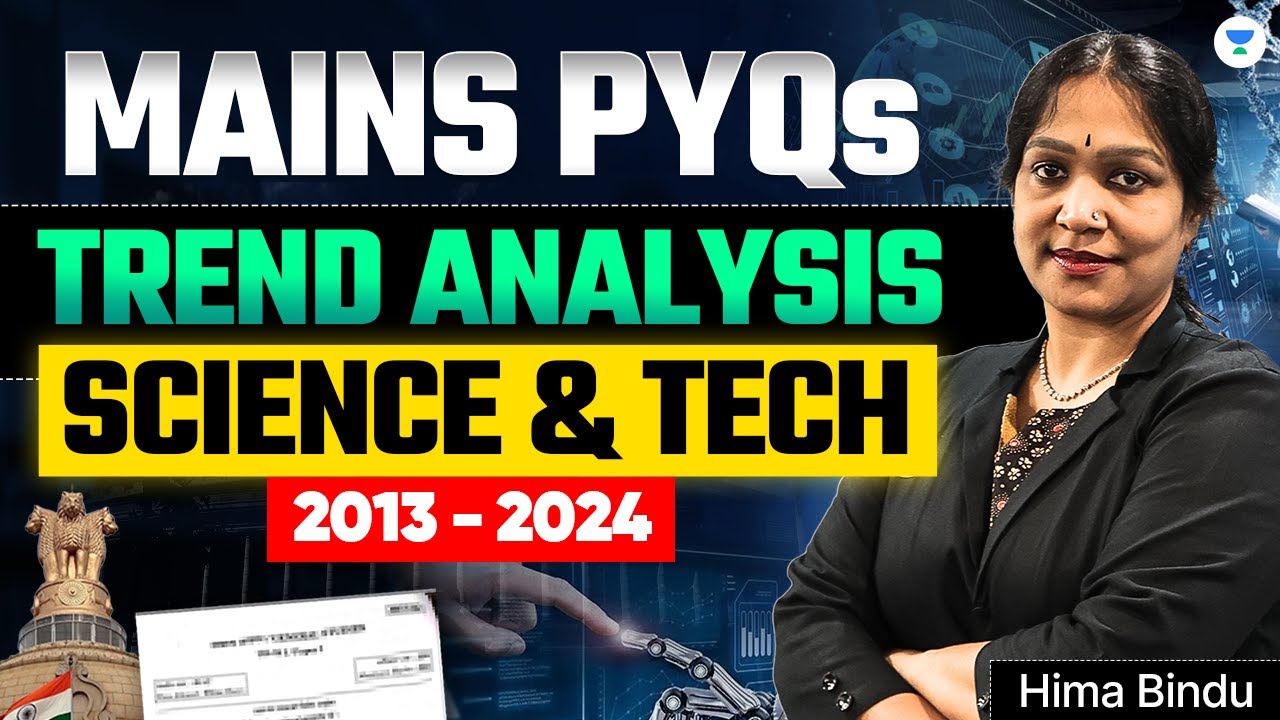 UPSC Mains Science & Tech PYQs (2013&ndash;2024) Trend Analysis for UPSC 2025  | Hima Bindu Mam