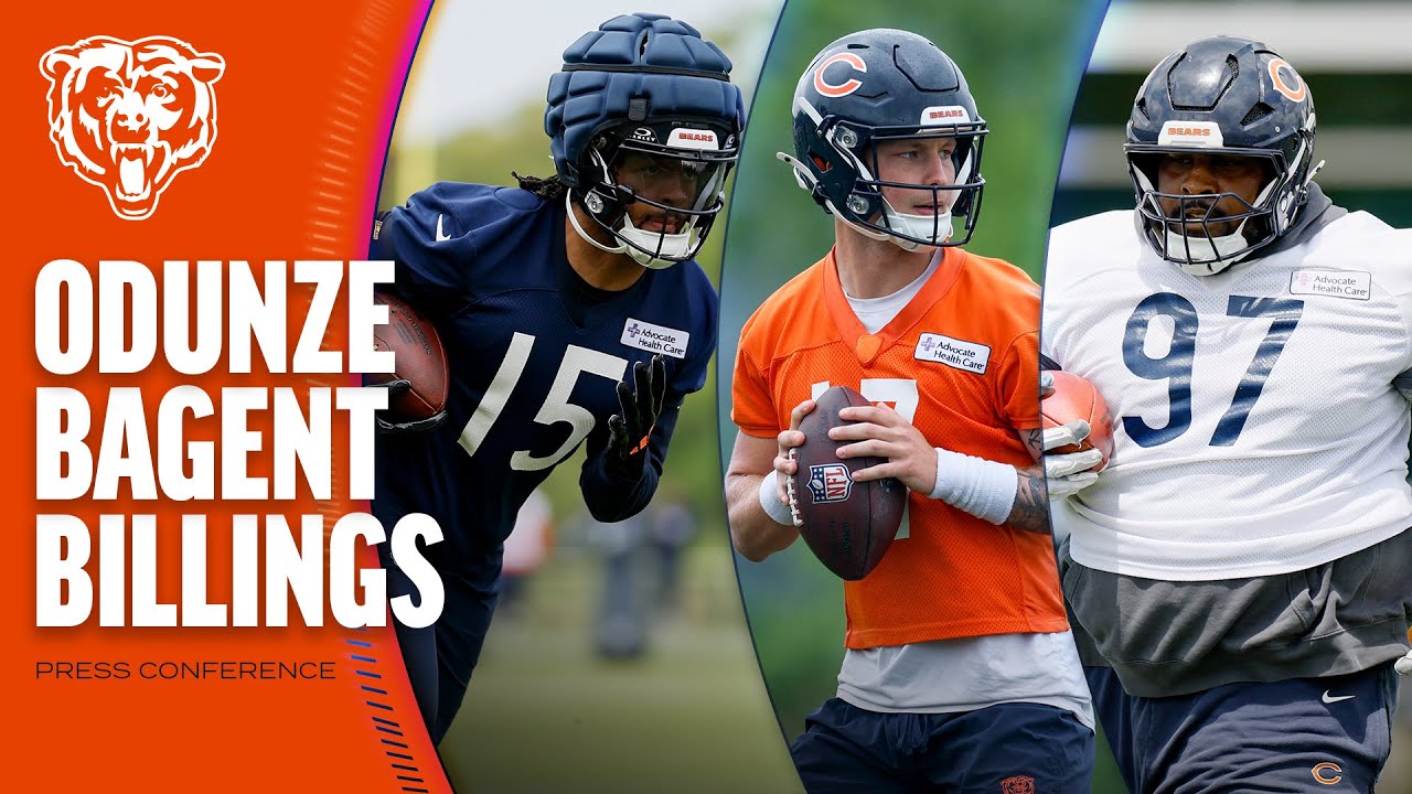 Rome Odunze, Tyson Bagent, Andrew Billings on team chemistry, offseason goals | Chicago Bears