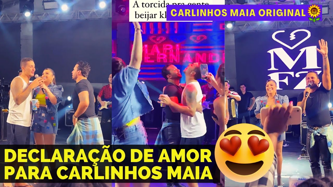 DECLARAÇÃO DE AMOR | LUCAS GUIMARÃES SE DECLARA PARA CARLINHOS NO MEIO DO SHOW 😍😍 | CARLINHOS MAIA 🌻