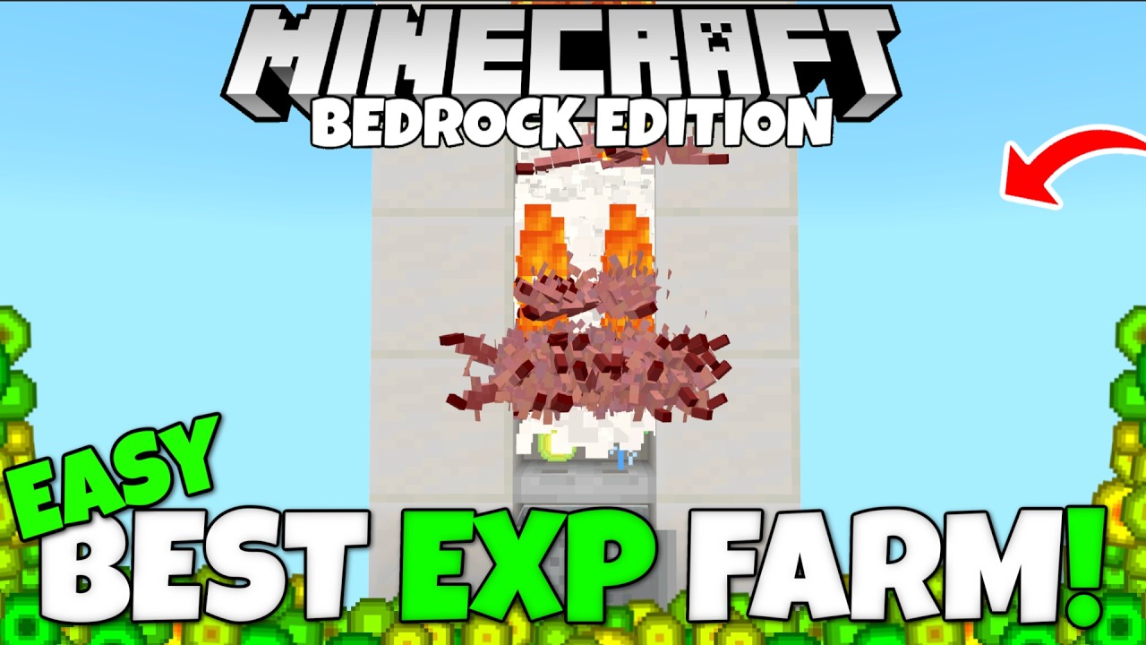 NEW BEST EXP FARM in Minecraft 100 Levels/40s! Minecraft Bedrock Silverfish Experience Farm Tutorial
