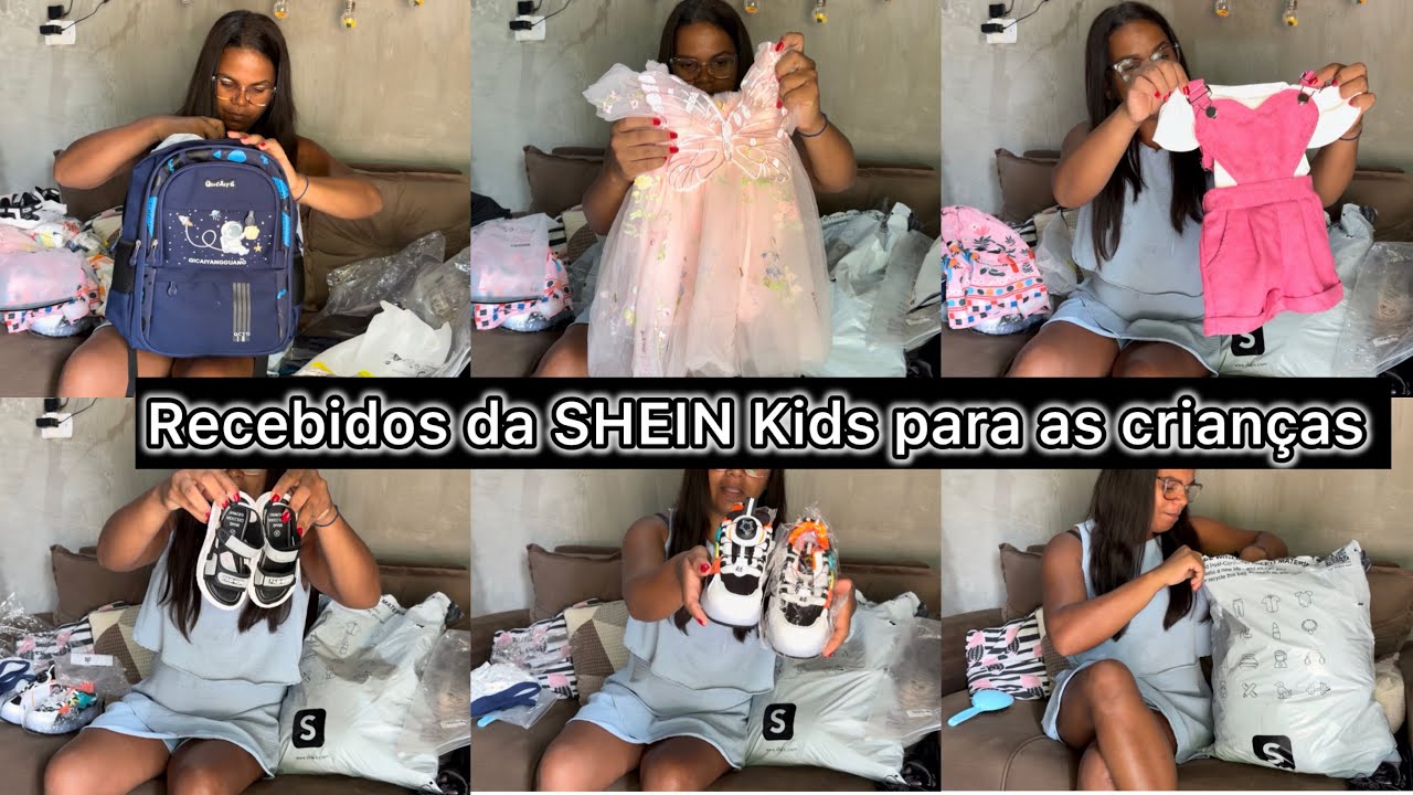 RECEBIDOS DA SHEIN KIDS PARA AS CRIANÇAS + PRESENTE PARA MARIA HELENA 