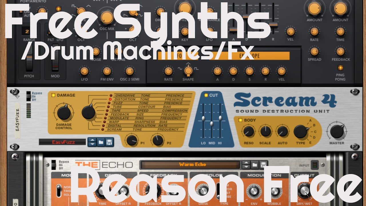 Free Synths/Drum Machines/Fx - Reason Free by Reason Studios (No Talking)