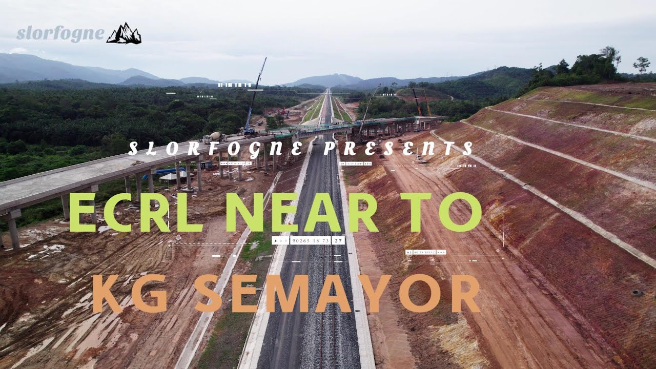 ECRL railway route at Kemasek near to Kampung Semayor Update July 2024