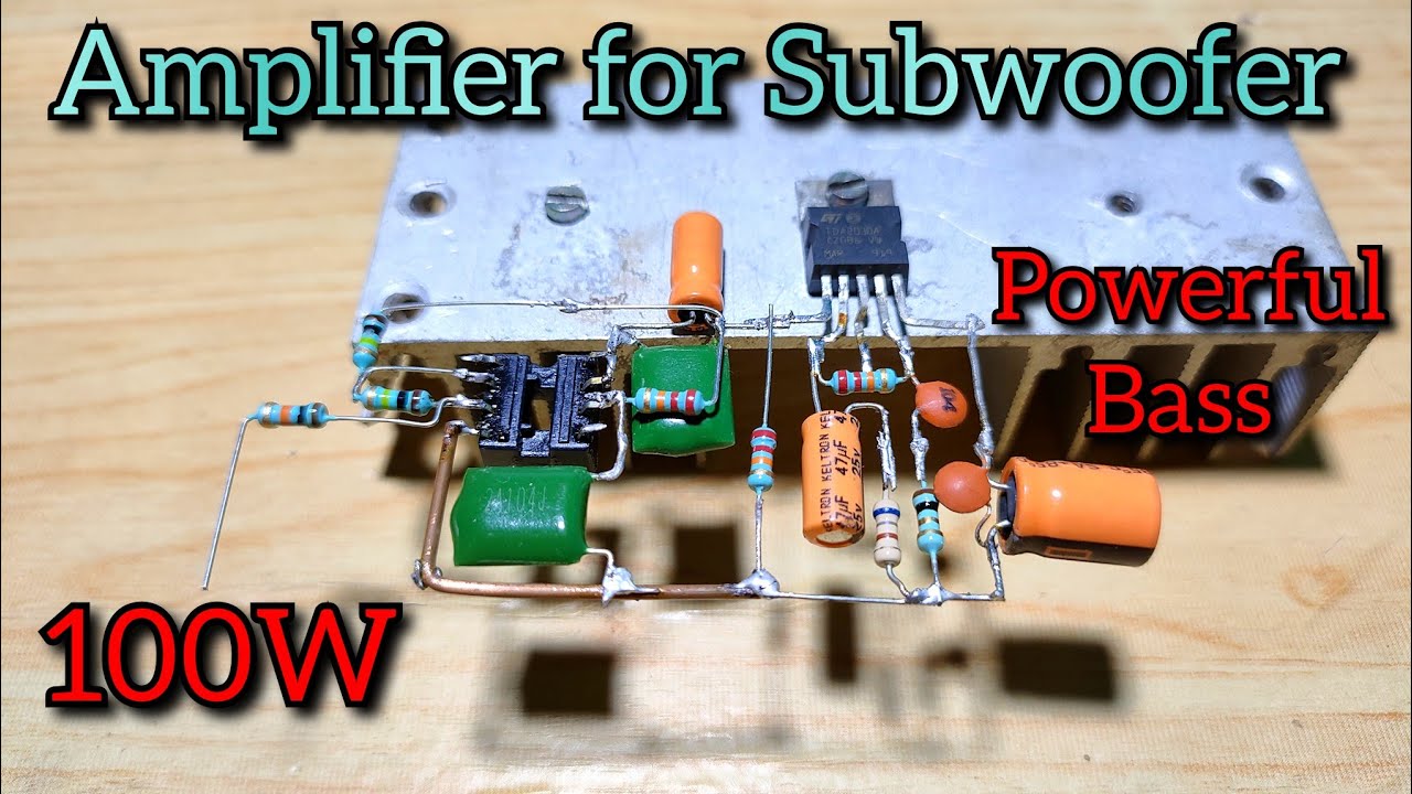 Amplifier for Subwoofer | Tda2030 ic amplifier | Low pass filter circuit ||