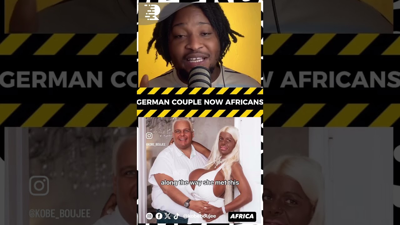 Немецкая пара стала африканкой, пройдя процедуру загара 😳🇬🇭