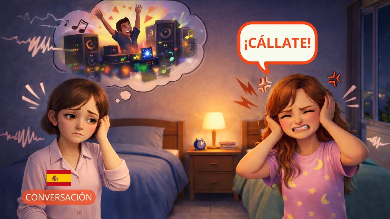 Real Spanish Conversations -  The Noisy Neighbor Confrontation