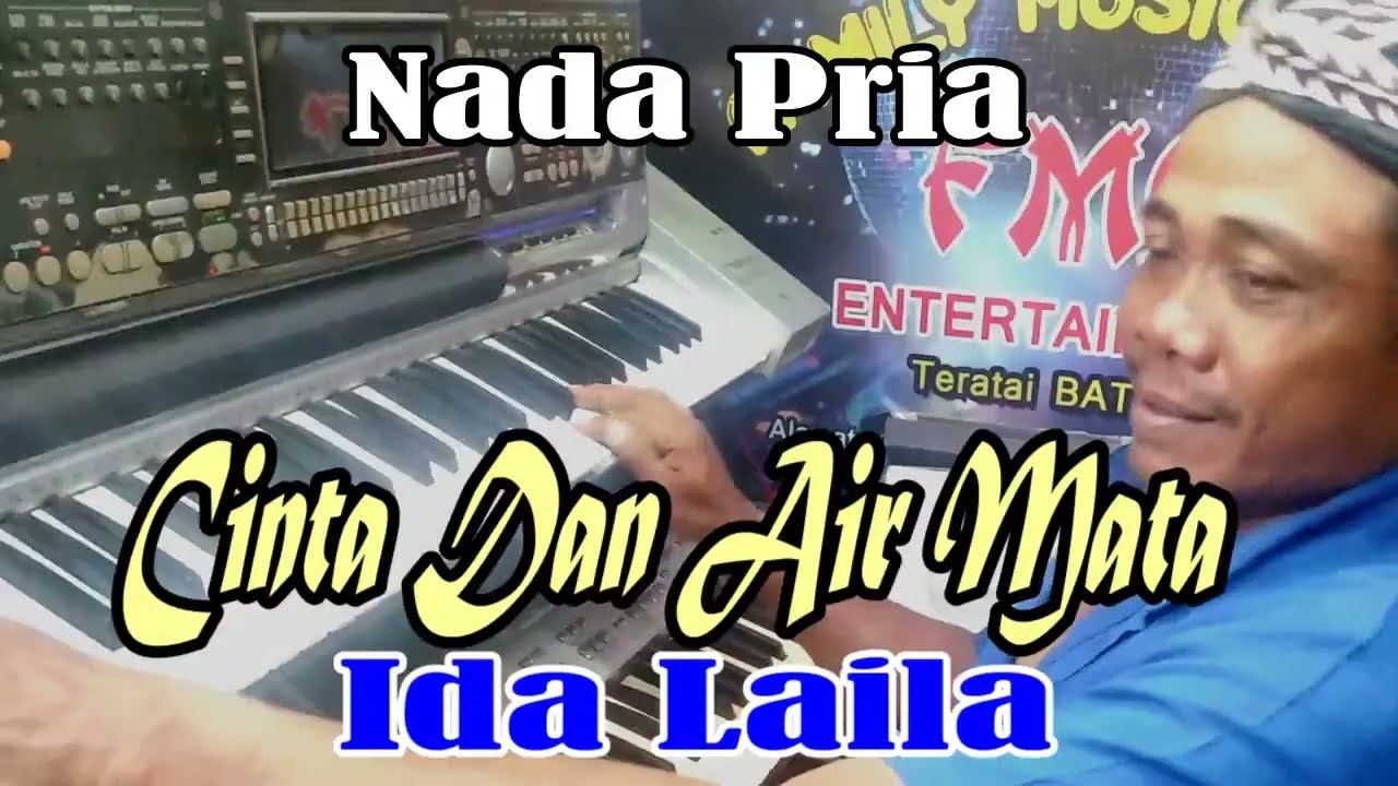 Cinta Dan Air Mata Ida Laila NADA PRIA | Versi Dangdut Manual || KARAOKE KN7000 FMC