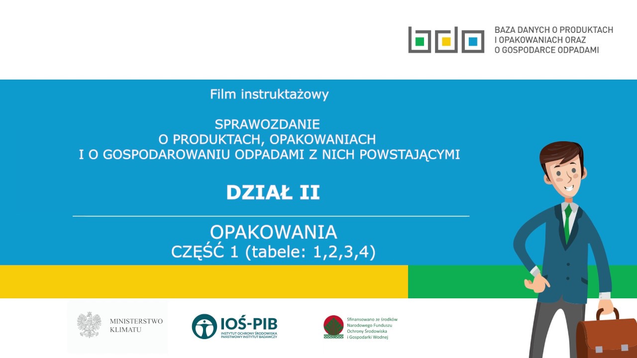 REPORT ON PRODUCTS, PACKAGING AND THE MANAGEMENT OF WASTE DERIVED FROM THEM - SECTION II-1z4