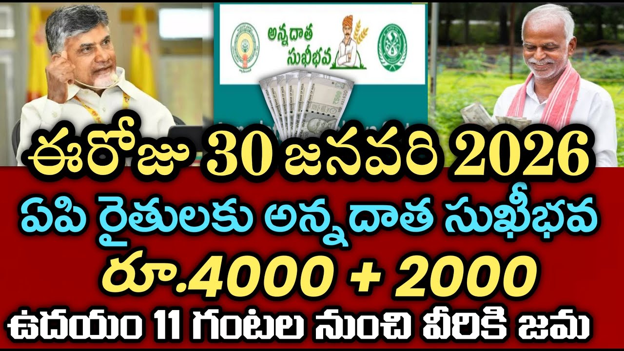 ఏపీ రైతులకు ఈరోజే అన్నదాత సుఖీభవ 3 వ విడత ₹6000 వీరికి మాత్రమే జమ|annadata sukibhava payment status
