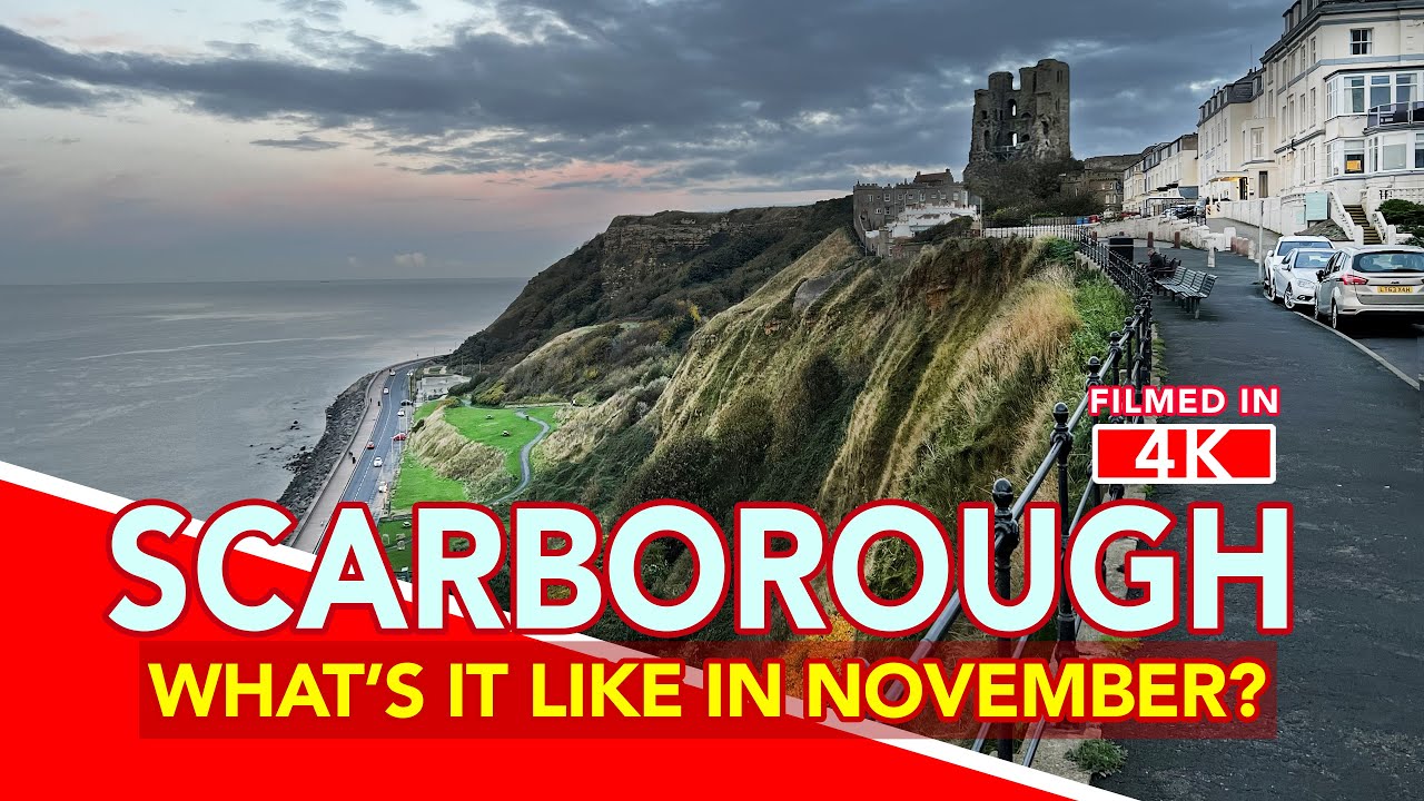 SCARBOROUGH | A walk along the clifftop at North Bay, Scarborough, UK - 4K Walking Tour