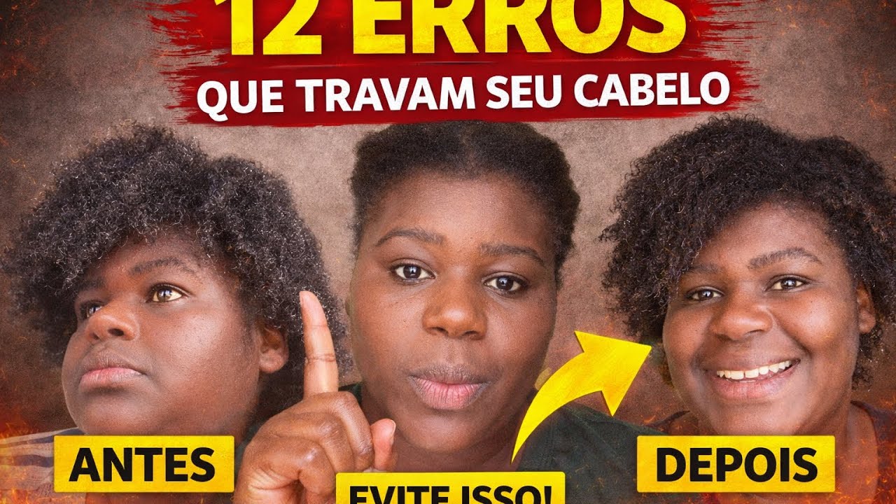12 ERROS QUE ESTÃO IMPEDINDO SEU CABELO DE CRESCER (PARE AGORA)