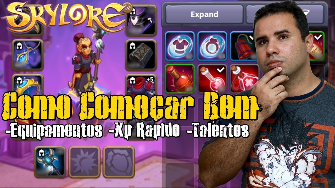 Skylore - Como Comecar Bem (Tudo o que Voc&ecirc; Precisa Saber) Equipamentos, Up, Xp, Ouro, Talentos.