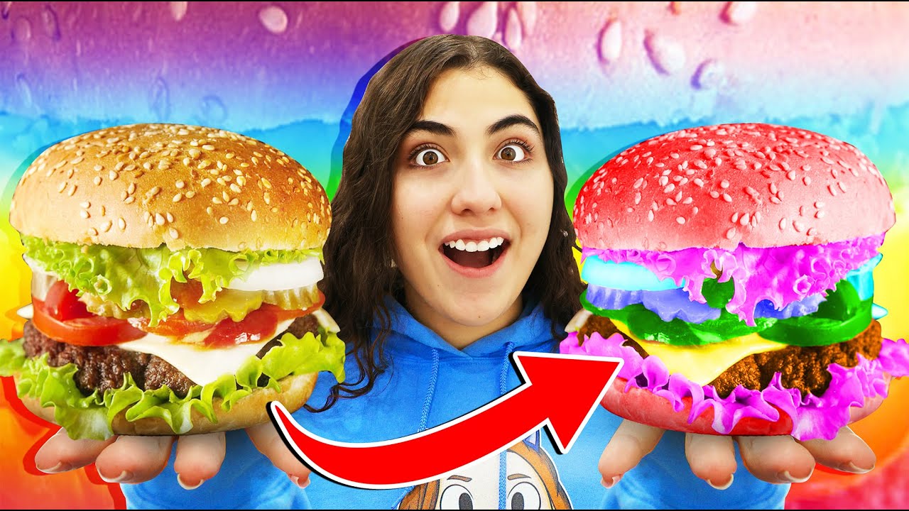BEST FAST FOOD INTO RAINBOW FOOD WINS!