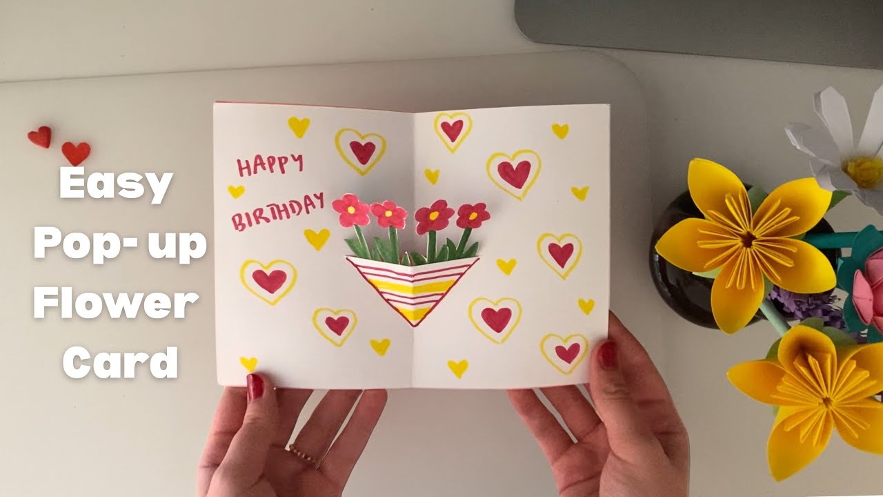 Pop-Up Flower Card Tutorial | Easy 3D Card DIY | Handmade Gift for Any Occasion