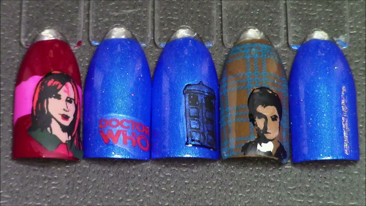 Doctor Who Sixtieth Anniversary Nail Art