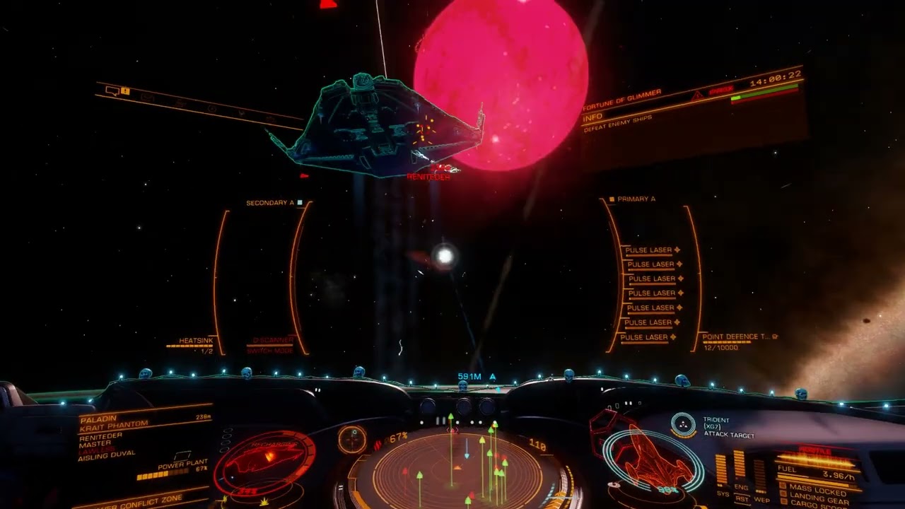 Elite Dangerous - Power Conflict Zones with various combat builds.