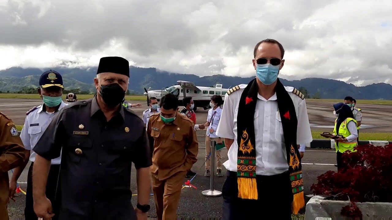 Pelepasan Penerbangan Perdana Angkutan Udara Susi Air Rute Rembele Takengon - Banda Aceh