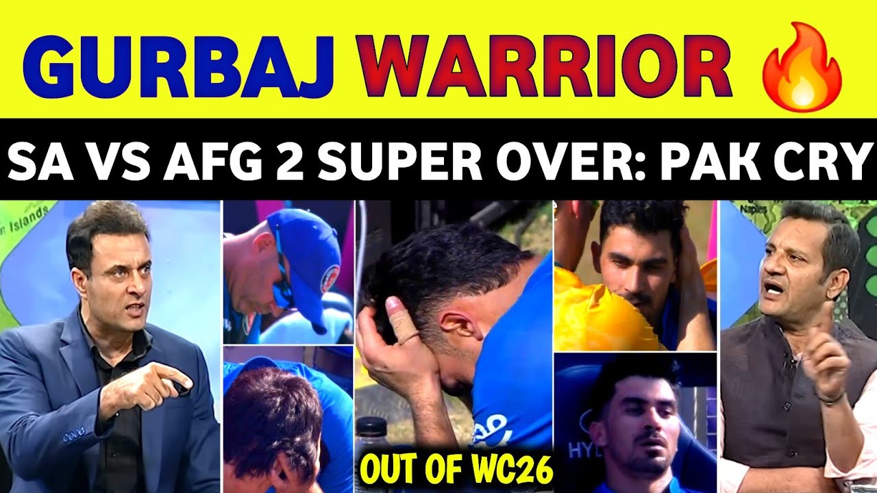 Pak Media Shocked On SA vs AFG 2 Super Over T20 World Cup 2026 | Gurbaj 3 Ball 3 Sixes