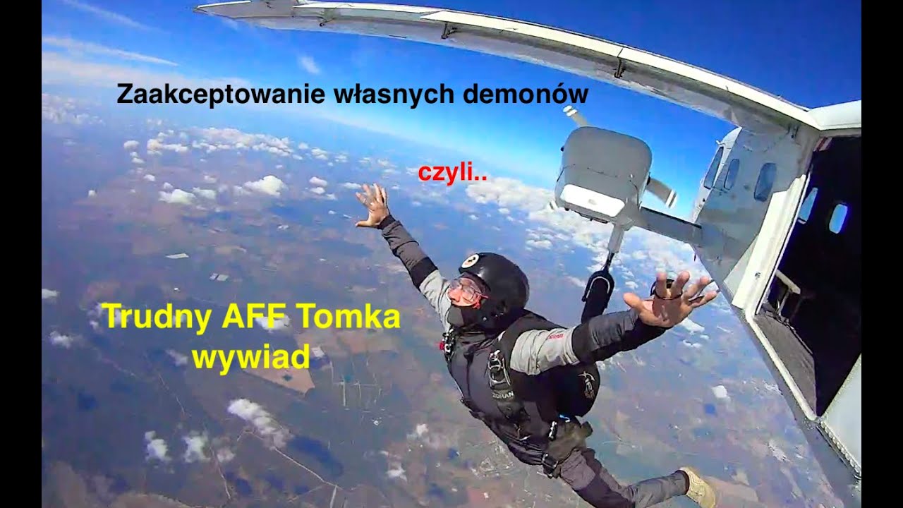 Wywiad z Tomkiem po zakończeniu trudnego kursu AFF. Nasze wewnętrzne bariery bywają silnym hamulcem.