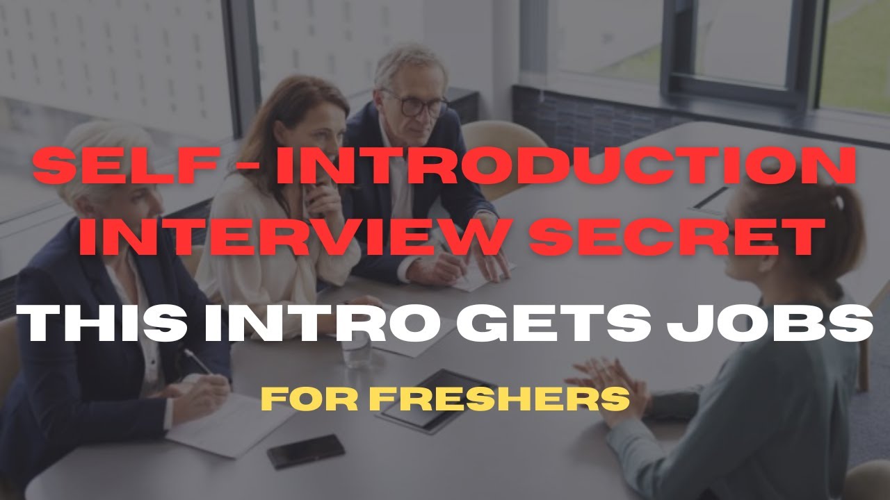 Perfect Self Introduction for Freshers That Impresses Interviewers | With PDF Notes