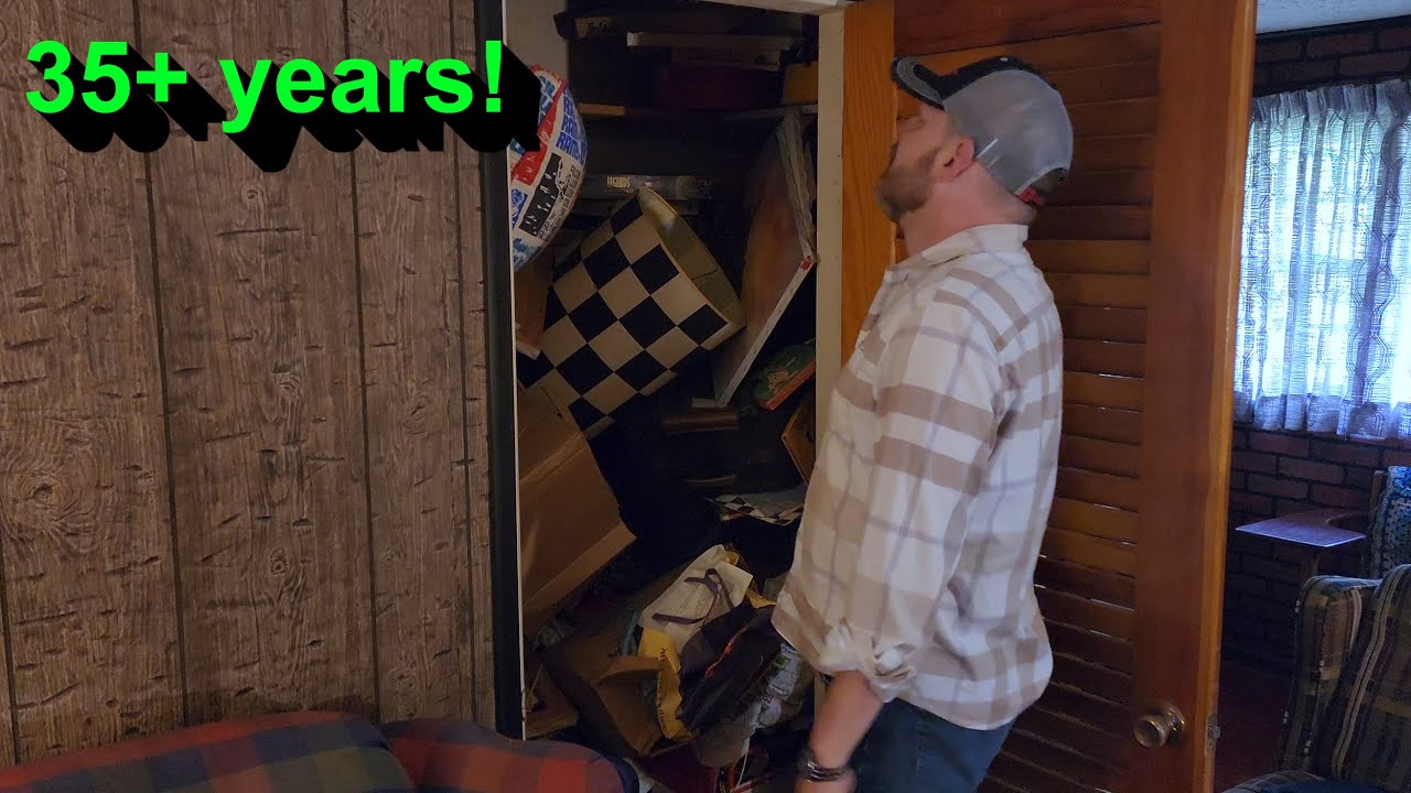 Cleaning out closets that haven't been opened in 35 YEARS!