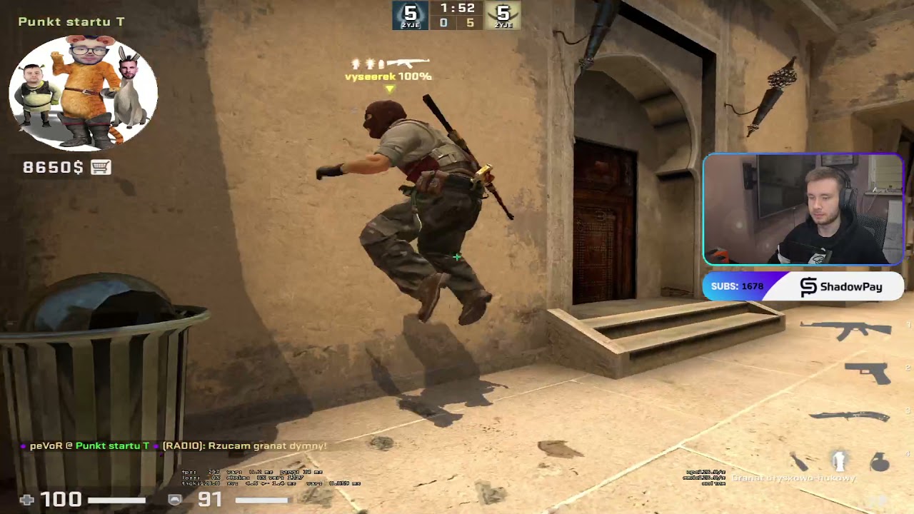 PEVOR PLAYS FACEIT ON MIRAGE