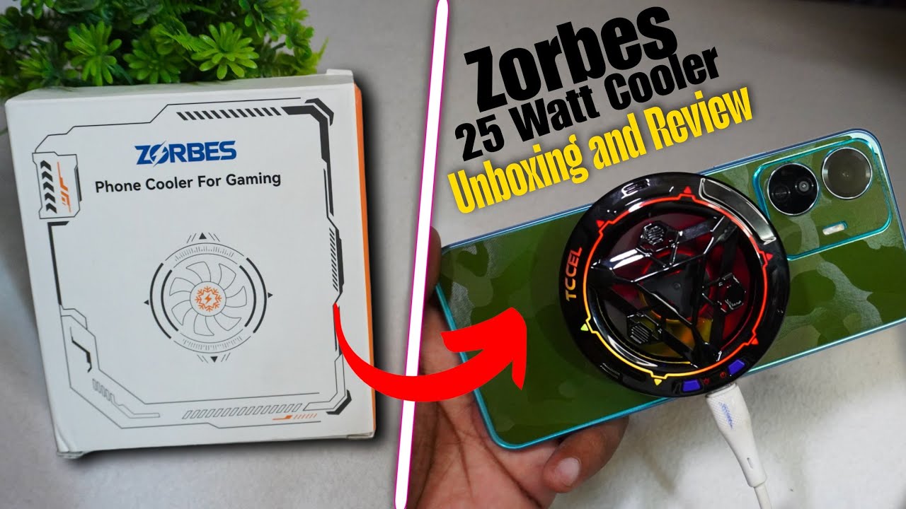 Best Gaming Cooler For Android & iPhone and iPad || Zorbes 25 Watt Magnetic Gaming Cooling Fan