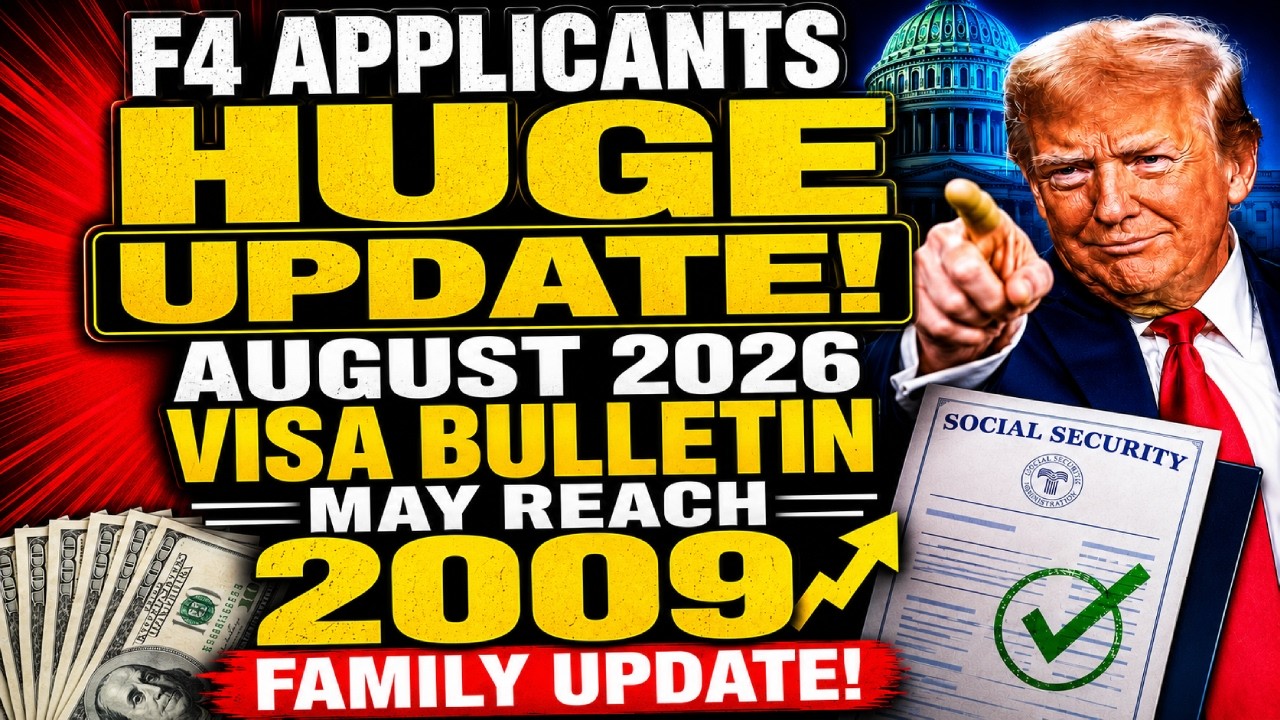 😱 F4 Applicants, This Could Be HUGE! August 2026 Visa Bulletin May Finally Reach 2009 &mdash; Full Family