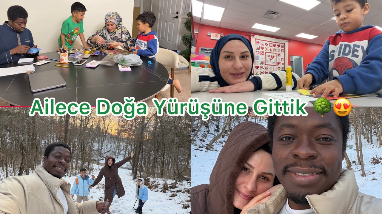 KARLI HAVA’DA DÜŞE KALKA ORMAN YÜRÜYÜŞÜ 🌳 AİLECE SEVGİLİLER GÜNÜ HAZIRLIĞI YAPTIK ♥️  GÜNLÜK VLOG 