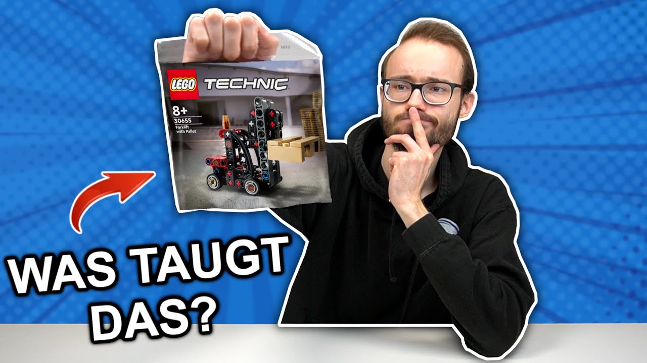 TECHNIK hart an der Grenze des Schaffbaren! LEGO® Technic Polybag 30655 Gabelstapler [Review]
