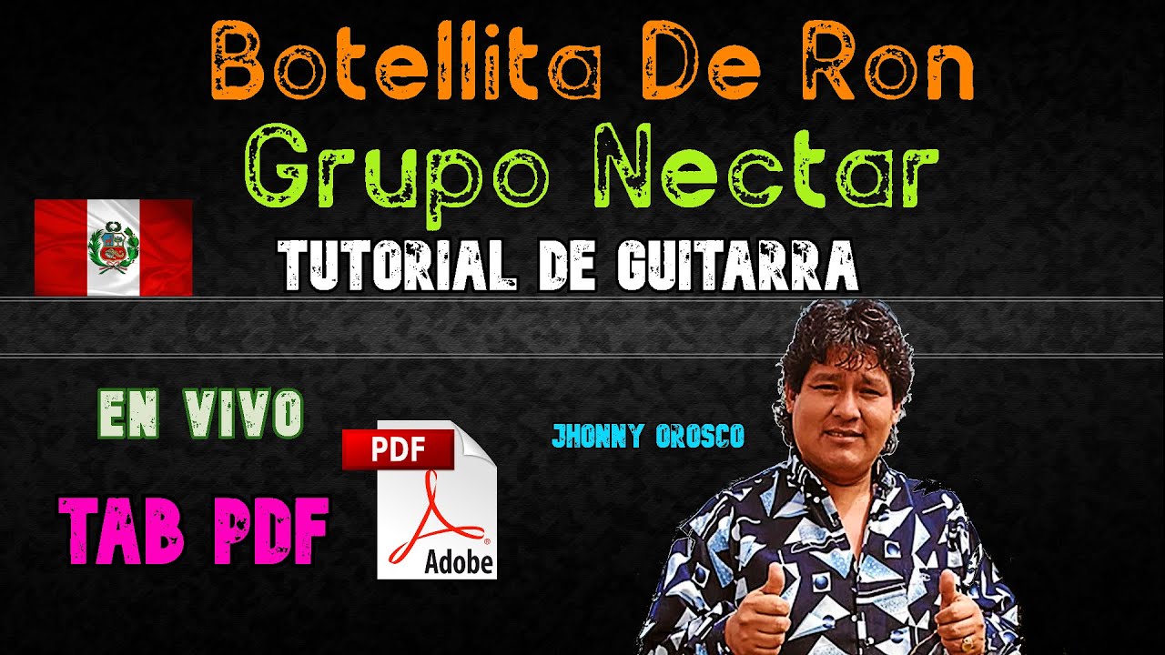 13.Guitarra TUTORIAL | Botellita de Ron - Grupo Nectar | + TAB PDF (Cumbia City