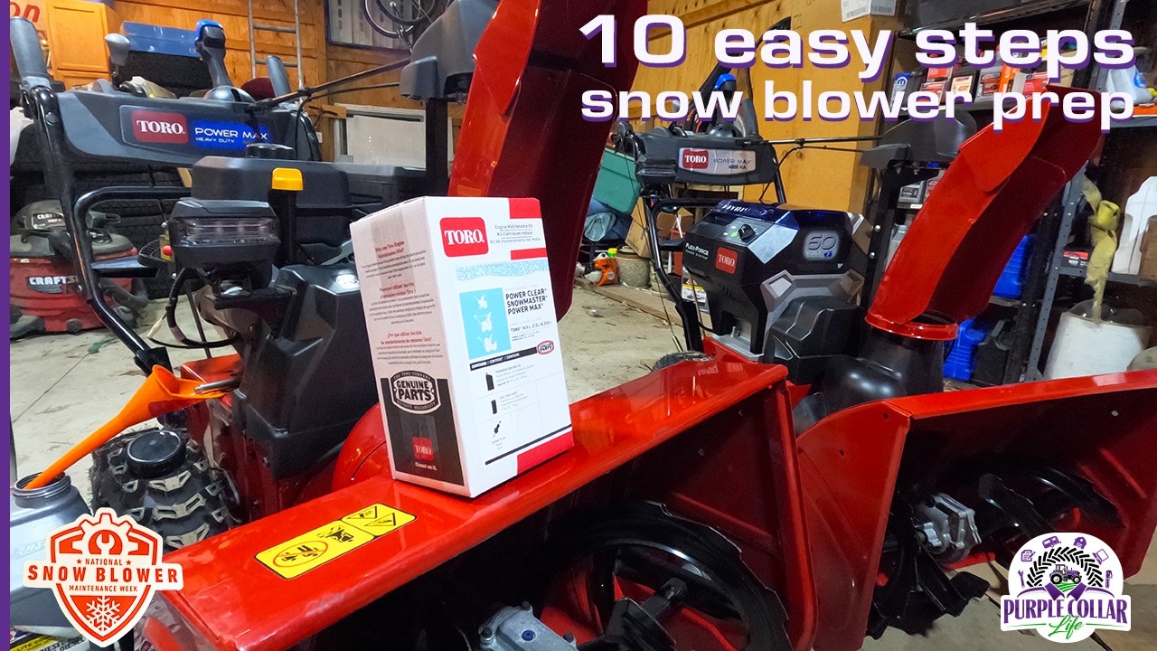 Snow blower prep for winter - 10 EASY steps