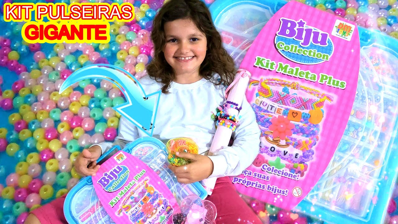 Kit Pulseiras Gigante com Miçangas Extras - Família Fafafran