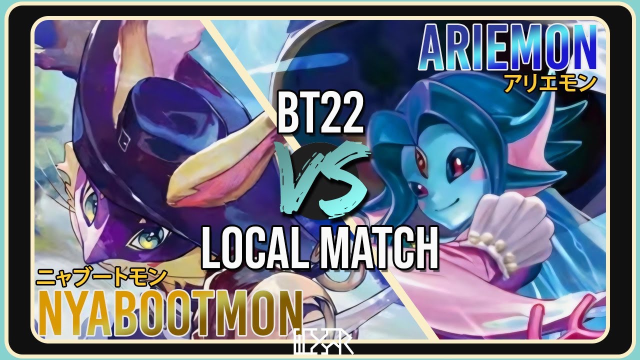 Nyabootmon vs Ariemon [Digimon TCG EX9 Local Match] Match Commentary