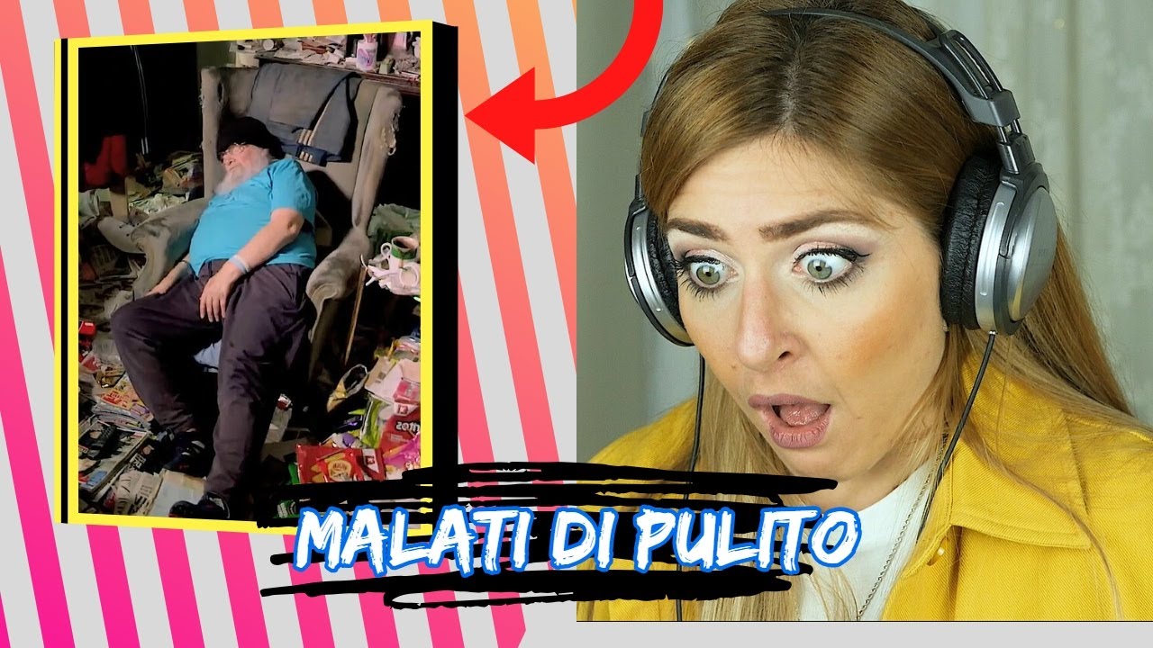 MALATI DI PULITO REACTION 💦! Quest'uomo vive in una DISCARICA😱