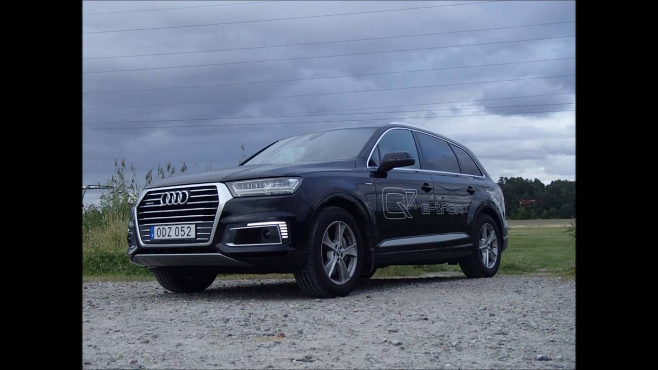 Audi Q7 e-tron quattro|  MMI Plus, acceleration electric mode| full effect mode etc
