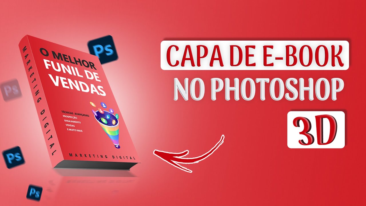 Como fazer capa de ebook 3d no Photoshop [2023 atualizado]