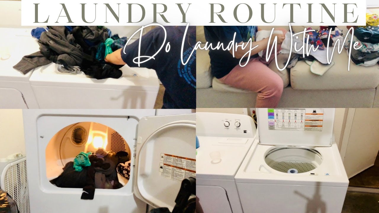 LAUNDRY ROUTINE || FOLD WITH ME