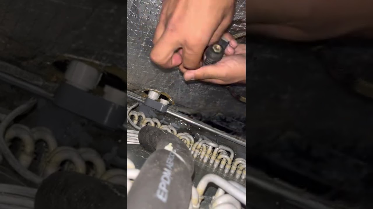 Unclog￼ & Purge Clogged AC drain ￼
