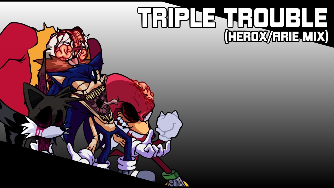 Triple Trouble (Herox/Arie Mix) Showcase (Full Combo) | FNF Mod