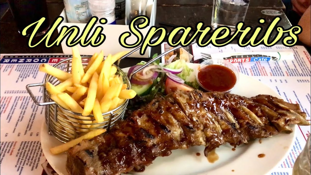 UNLI SPARERIBS AT SATELLITE SPORTS CAFE |#unlispareribs #leidseplein #Amsterdam