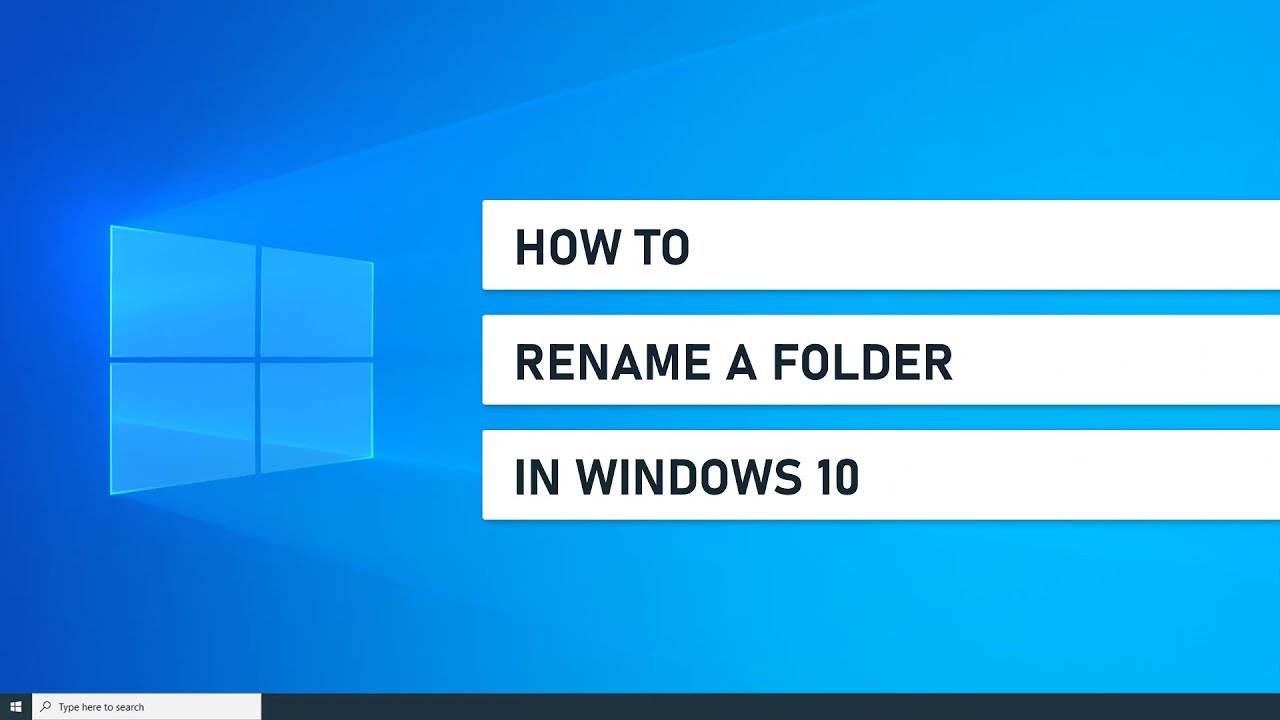 Как переименовать папку в Windows 10