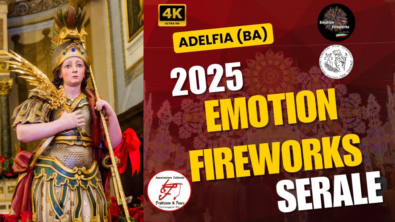 4K Adelfia BA San Trifone 2025 Emotion Fireworks SERALE