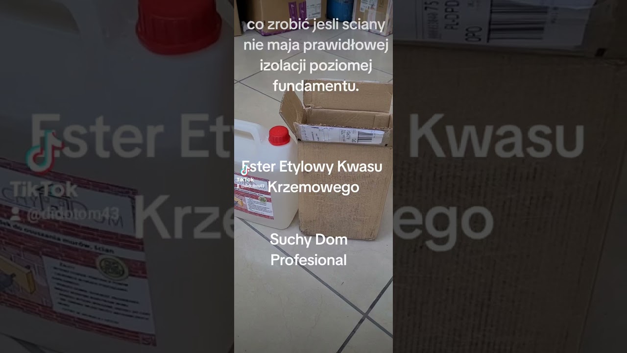 Środek do izolacji poziomej fundamentu, Suchy Dom profesjonal www.tanisklad.pl