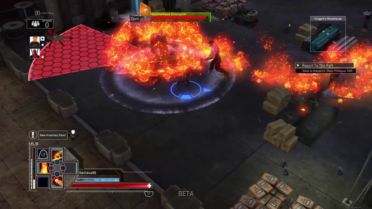 Marvel Heroes Omega Ps4 Beta gameplay online co op