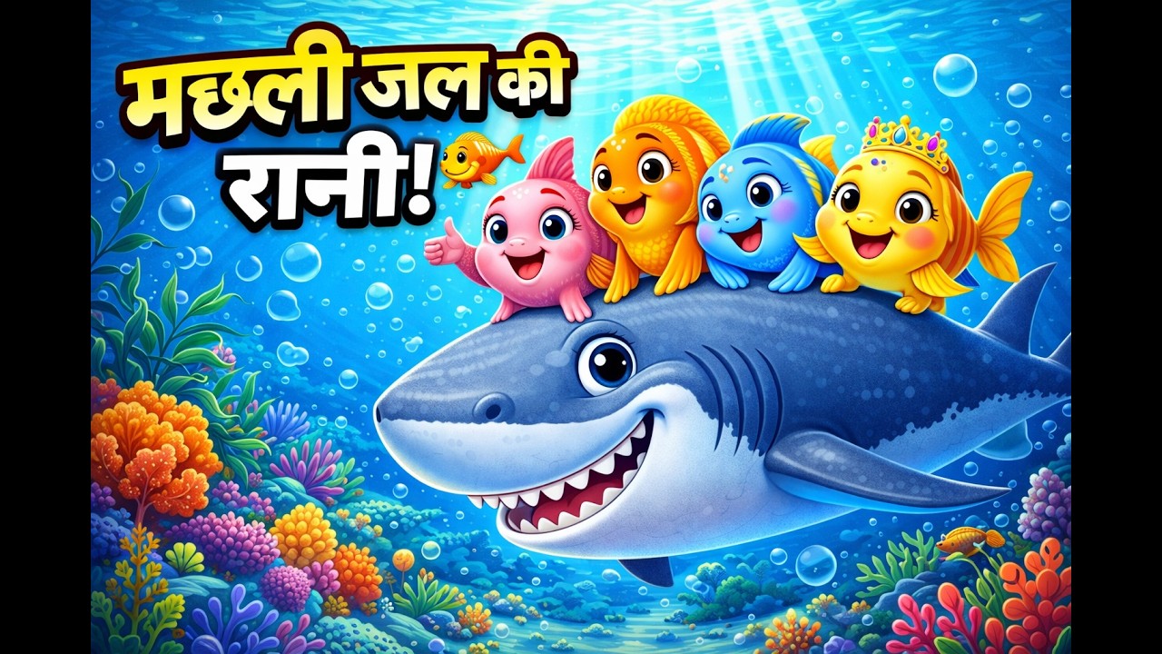 Machhali Jal Ki Rani Hai  मछली जल की रानी है #cartoonforkids #learningforkids #babysongs