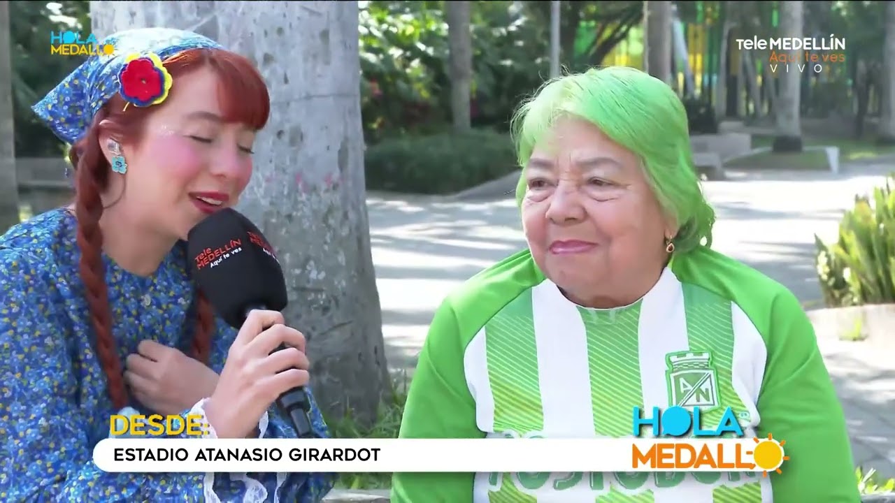 Mayita conoce a Matea, quien lleva 74 años alentando al Atlético Nacional [Hola Medallo]Telemedellín