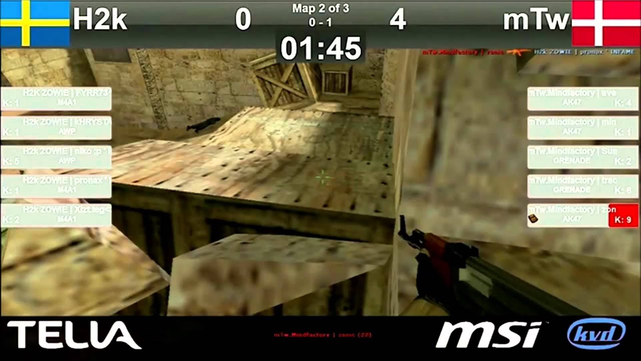 zonic vs h2k 1on5 clutch Ace - DreamHack Summer 2010 Grand finals